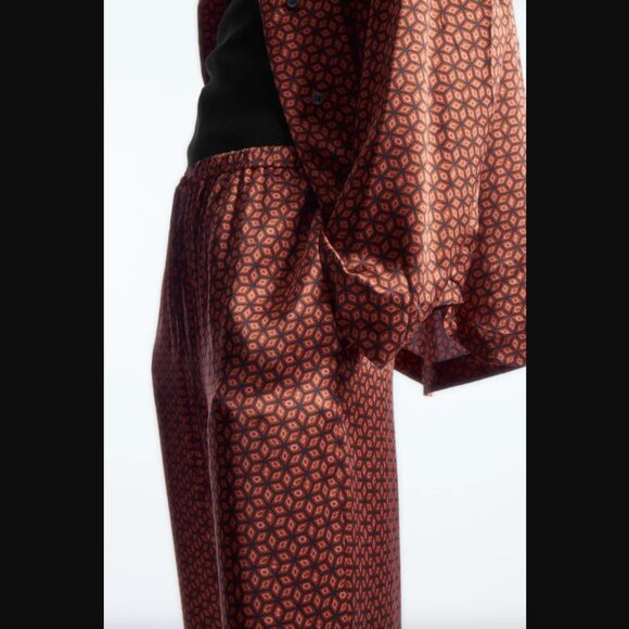 COS Pure Silk Pajama Shirt and Pant Set NWT Size XS - Picture 15 of 15